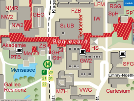 Universität Bremen - Detailkarte