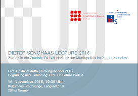 Einladung zur 2. Dieter-Senghaas-Lecture